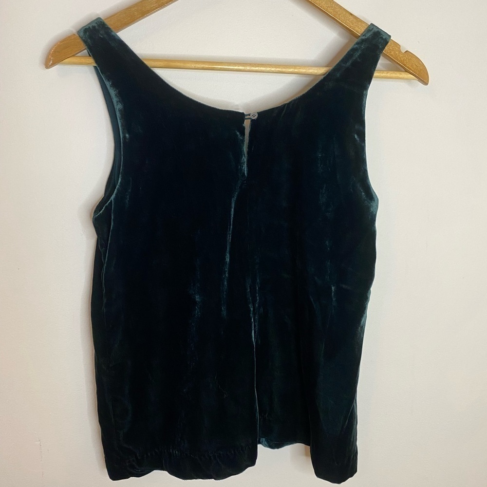 Emerald Green Velvet Holiday Tank J. Crew NWT - Picture 3 of 5